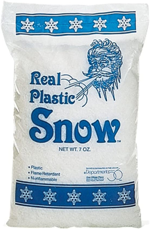Department 56 Accessories for Villages Real Plastic Snow 7 Ounce