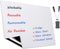 Dry Erase Whiteboard Sticker for Fridge, 16.5×11.7in Removable Whiteboard Sheet for Non-Magnetic Stainless Steel Glass Door w/ 2 Markers & 1 Eraser, Washable Sticky Note, No Residue, Any Shiny Surface