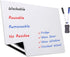 Dry Erase Whiteboard Sticker for Fridge, 16.5×11.7in Removable Whiteboard Sheet for Non-Magnetic Stainless Steel Glass Door w/ 2 Markers & 1 Eraser, Washable Sticky Note, No Residue, Any Shiny Surface