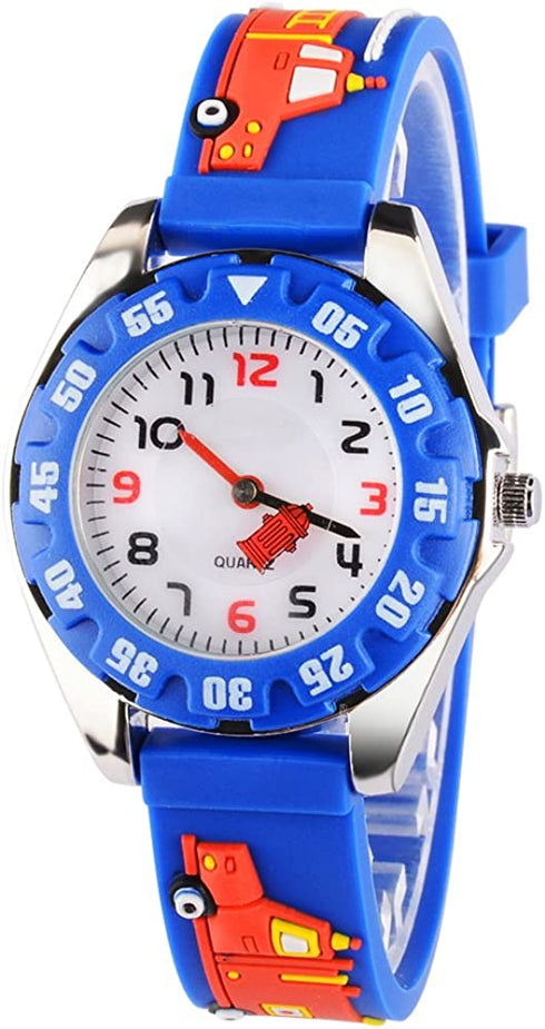 Venhoo Kids Watches Analog 3D Cartoon Waterproof Sport Children Toddler Wrist Watches Gifts for 3 4 5 6 7 8 9 10 11 12 Ages Girls Little Boys Child
