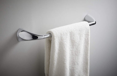 KOHLER Alteo 24-Inch Bathroom Towel Bar Rack, Polished Chrome, K-37051-CP