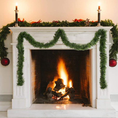 CCINEE 33 Feet Christmas Garland Artificial Vine Soft Greenery Garland Decoration for Christmas Decor Holiday Wedding Decoration