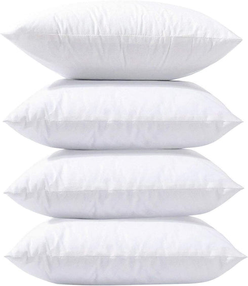 Phantoscope 18 x 18 Pillow Inserts, Set of 4 Hypoallergenic Square Form Decorative Throw Pillow Inserts, Made in USA Couch Bed Pillows - 18 inches