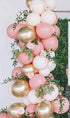 Beaumode DIY Boho Dusty Rose Blush Balloon Garland Arch Kit for Baby Shower Girls Birthday Bridal Shower Backdrop Party Balloon Decoration (Dusty Pink)