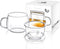Lezero 13 ounce Tea Cups Kits Loose Tea-leaf Brewing System, Thickened Glass Cups with Tea Infuser Basket and Lid, Simple Filtration Teacups Great for Family Daily