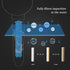 Propeller Driven Handheld Shower Head High Pressure - Shower Head Premium Turbocharged?360 Degrees Rotating Shower Head? Excellent for Low Water Pressure And Water Saving (Blue)