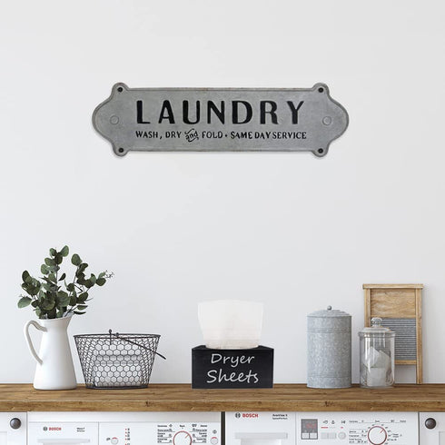 Dryer Sheet Dispenser, Pinewood Rustic Farmhouse Dryer Sheet Holder for Laundry Room Decor, Fabric Softener Sheets Holder, Dryer Sheet Storage(Black)