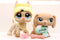 WOLFGIRL LPS Great Dane 1647 Tan LPS Dachshund 2597 Blue Eyes Dog Puppy with Accessories Lot Figure Collection Kids Girls Boys Birthday Xmas Gift