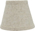 Aspen Creative 32063-2 Small Hardback Empire Shape Chandelier Set (2 Pack), Transitional Design in Beige, 5" Bottom Width (3" x 5" x 4") Clip ON LAMP Shade