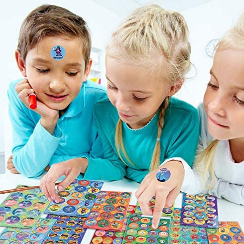 HORIECHALY Scratch and sniff Stickers, Smelly Stickers for Kids - 48 Sheets Reward Stinky Stickers Gift for Christmas