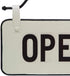 Foreside Home and Garden Small Open Closed Sign, White, Black