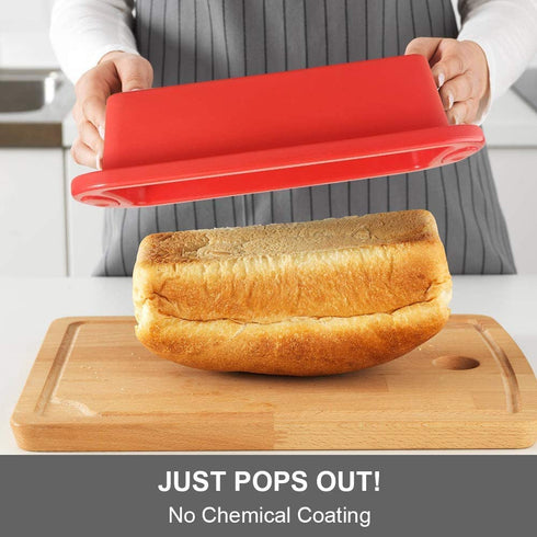 1x Silicone Bread Pans + 2x Silicone Bundt Pans