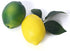 Fake Fruit Artificial Lemons, 3.1''—2.2'' Faux Lemon Fake Limes with Leaves, Lifelike Fake Lemon Decor for Kitchen Table Cabinet Party, Plastic Fruits Photography Prop 36PCS