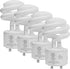 SLEEKLIGHTING - 13Watt GU24 Base 2 prong light bulbs- UL approved-120v 60Hz - Mini Twist Lock Spiral -Self Ballasted CFL Two Pin Fluorescent Bulbs- 4200K 900lm Cool White 4pack (60Watt Equivalent)