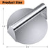 Koicarpe Burger Press - Stainless Steel Burger Smasher Tool - Smooth & Non-Stick Surface - Round Utensil for Grilling Meat Patty, Steak, Hot Dog, Grill Flattener for Steaks, Panini, Sandwich, 5.5x5.5