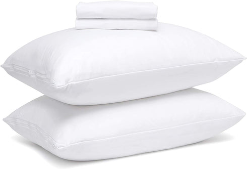 Guardmax Waterproof Pillow Protectors - Zippered Pillow Covers Bed Bug Hypoallergenic Pillow Cases, Protects from Dirt, Debris - Standard Size (20"x26") 4 Pack