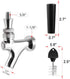 Hgkeke Beer Faucet Stainless Steel Beer Tap Faucet Keg Tap with Beer Faucet Tap Handle, Beer Tap Faucet Plug, Draft Beer Keg Tap Faucet for US Standard Kegerator Beer Tower Beer Shanks Beer Dispensing