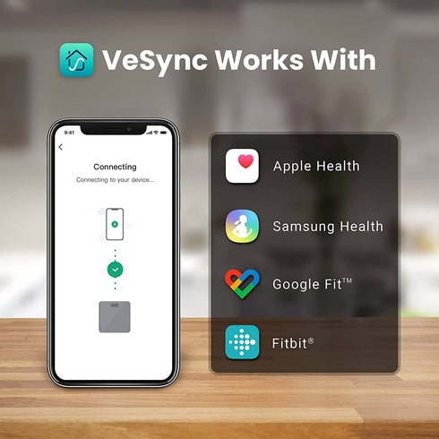 Etekcity Bathroom Scale for Body Weight BMI Scale, Upgraded Bluetooth Digital Scale, Large Blue LCD Backlight Display, High Precision Measurements, 400 Pounds