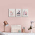WANBOYA Fashion Women Canvas Wall Art Pink Flower Perfume Modern Art Prints with Book High Heel 3 Pieces Canvas Pictures Girl Room Wall Decor for Women Bedroom Bathroom Ready to Hang 12"x16"x3pcs