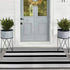 OJIA Cotton Black and White Striped Rug 24'' x 51''Hand-Woven Indoor/Outdoor Area Rug Layered Door Mats for Front Porch/Entryway/Laundry Room/ Bedroom/Outdoor
