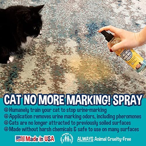 Bodhi Dog Cat No More Marking! Spray | Deters Cats from Urine Marking Indoors & Outdoors | Removes Urine Marking Odors | Safe for Indoor & Outdoor Use | Made in USA 8oz