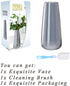 Glass Clear Vases for Flower, 8.7 Inch Ins Modern Handmade Grey Vase for Centerpieces Living Room Office Wedding Decor,Ideal Gifts for Friends,Lover€¦