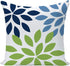 EZVING Navy Pear Green New Living Series Geometric Cotton Linen Indoor Outdoor Pillow Case Cushion Cover 18x18 Inch Set of 4 for Car Sofa Home Decor