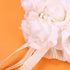 Wedding Ring Pillow, Romantic Lace Crystal Rose Wedding Heart Ring Box Pillow Cushion with Ribbon Pearl Wedding Ceremony for Wedding Supplies Gift