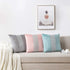 NordECO HOME Set of 2 Throw Pillow Covers - Velvet Soft Decorative Cushion Covers for Bed Home Decoration, 18 x 18, Light Grey
