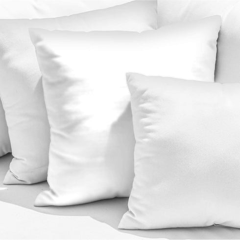 Hannah Linen Throw Pillows - 12 x 12 Pillow Insert Set of 4 - Throw Pillows for Couch & Bed - Soft & Comfortable Square Pillows - Indoor/Outdoor Decorative Cushion