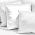 Hannah Linen Throw Pillows - 12 x 12 Pillow Insert Set of 4 - Throw Pillows for Couch & Bed - Soft & Comfortable Square Pillows - Indoor/Outdoor Decorative Cushion