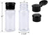 Kingrol 36 Pack Plastic Spice Jars with Black Sifter Caps, 3 FL OZ Reusable Seasoning Jars for Powders, Herbs, Spices, Sauces