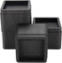 BTSD-home Bed Risers 3 or 6 Inch Heavy Duty Stackable Furniture Risers for Sofa Table Couch Chair Bed Raisers Blocks 4 Pack Black