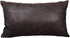 WFLOSUNVE Soft Faux Leather Pillow Cover, Decorative Throw Lumbar Pillow Case Cushion Cover for Couch and Sofa 12x20 Inch (Dark Brown)