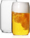 LUXU Beer Glass, 20 oz Can Shaped Beer Glasses Set of 2 -Craft Drinking Glasses,Large Beer Glasses for Any Drink and Any Occasion (Set of 2)