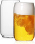LUXU Beer Glass, 20 oz Can Shaped Beer Glasses Set of 2 -Craft Drinking Glasses,Large Beer Glasses for Any Drink and Any Occasion (Set of 2)