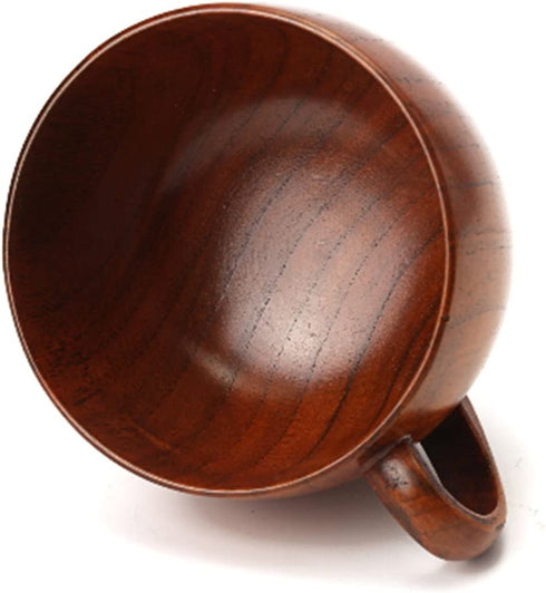 Emoyi Wood Coffee Mug Wooden Mug Tea Cup 100ml,Set of 2