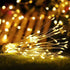 AMYSTEE 2 Pack Fireworks String Lights 180LED, Hanging Starburst Lights, Battery Operated Fairy String Lights with Remote Control for Christmas Wedding Party Indoor Outdoor Party Christmas Decoration