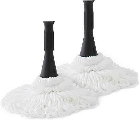 Eyliden Mop Model No.: FZ-02-2020/FZ-02-2019 Replacement Head, 2pcs Microfiber Mop Pads for Eyliden Twist Mops, Wet or Dry Floor Cleaning Mops Head(Not Include Handle), Suitable for Any Surfaces