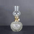 DNRVK Spherical Classic Oil Lamp with Clear Glass Lampshade Adjustable Switch Kerosene Lamp Oil Lantern 7.08in Height