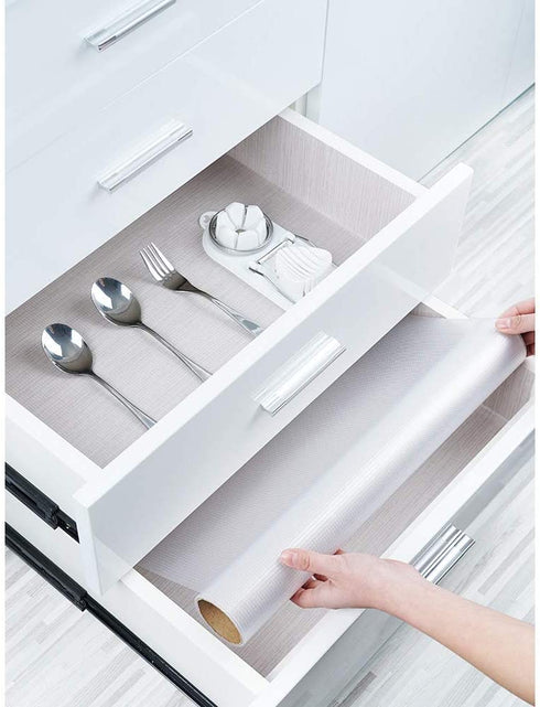 Bloss Shelf Liners Waterproof Non Adhesive Cabinet Liner for Bathroom, Kitchen, Desks, Cupboard, Refrigerator, ect, Clear Drawer Mat 17.7''×177''