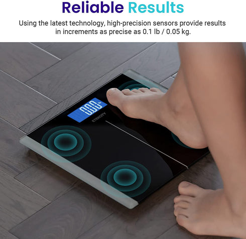 Etekcity Digital Body Weight Bathroom Scale with Step-On Technology, 400 Lb