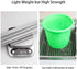 17.7" x 15.5" Large Dish Drying Rack, Attom Tech Home Roll Up Dish Racks Multipurpose Foldable Stainless Steel Over Sink Kitchen Drainer Rack for Cups Fruits Vegetables