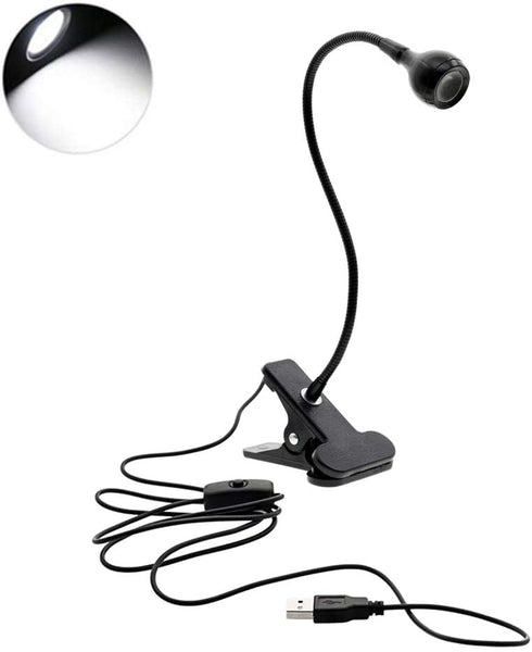 Clip on Light Reading Lights,Desk Lamps, Eye Protection Kids Desk Lamp, Flexible Night Light Reading Lamp,Desk Lamp(Black White)