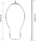 Canomo Nickel Finish Make A Lamp Kit 3-Way with 8 Inch Harp, 2 Pieces 12" Lamp Pipe, and All Parts Needed and Instructions for Lamp Design or Repair