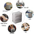 Inflatable Travel Foot Rest Pillow Portable Adjustable Three Layers Height Foot Stool for Airplanes, Cars, Home, Trains, Office to Lay Down or Sleep on Long Flights with Pump €¦ (Grey)