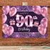 PAKBOOM Happy 90th Birthday Banner Backdrop - 90 Birthday Party Decorations Supplies for Women - Pink Purple Gold 4 x 6ft