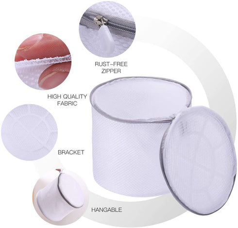 Pack of 3 Delicate Bra Washing bag - High Permeability Sandwich Fabric Lingerie Laundry Bag- Underwear Bag for Bras,socks,Panty,Undershirt