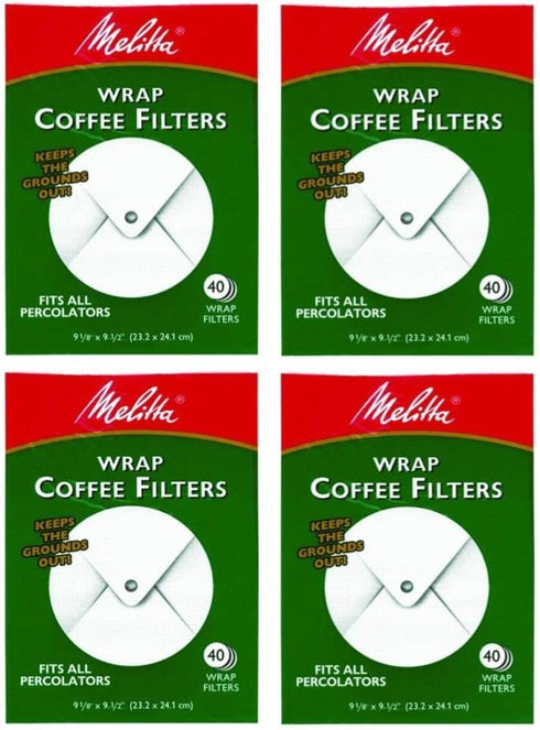 Melitta 627402 Super Premium Wrap Around Coffee Filters 40 Count