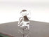 Sansukjai Rare Penguin Tiny Micro Crystal Figurines Hand Blown Clear Glass Art Bird Animals Collectible Gift Home Decor (N)